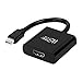 WEme Mini DisplayPort DP (Thunderbolt 2 Port Compatible) to HDMI HDTV Male to Female Adapter Converter for Apple MacBook, Microsoft Surface Pro, Google Chromebook and More, Black