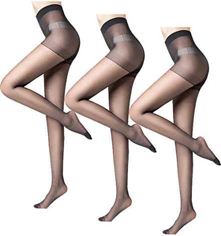 Pantyhose for Women Sheer Stockings 3 Pairs Durable and Comfortable No Run Pantyhose Socks Diy Cutting Tights Hose with 15D