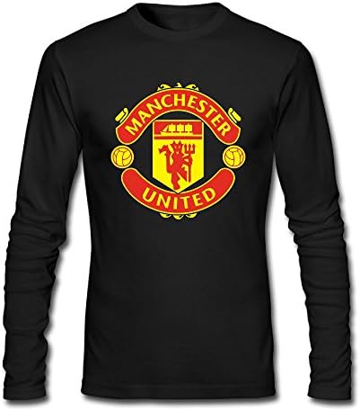 Manchester United Soccer Novelty Round Neck Sleeves Long Sleeve T-Shirt for Men's