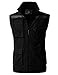 H2H Mens Casual Work Wear Utility Hunting Travels Sports Vest with Multiple Pockets Black US L/Asia XL (KMOV0151)