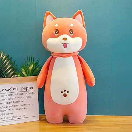 Amazon Co Jp 芝犬ぬいぐるみ犬人形枕子人形ギフト45cmピンク ホーム キッチン