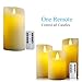 Kosole Flameless Battery Candles with Remote Timer Set 4