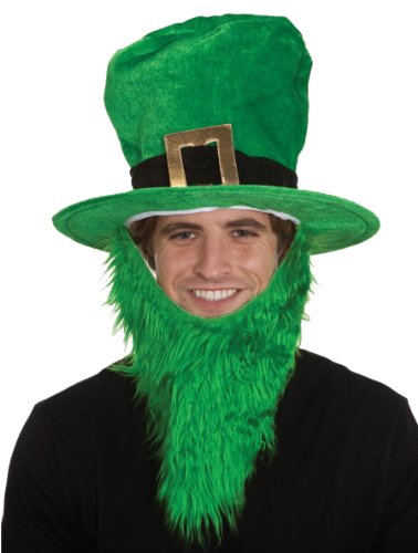 Jacobson Hat Company Men's Velvet Top Hat with Built-In Green Beard