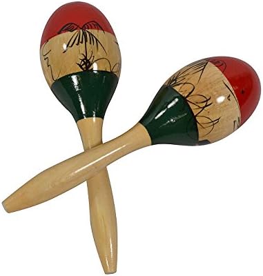 Bryce Mexican Maracas Large 23cm Full size Hand painted