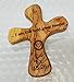 Olive Wood Prayer Cross: Hand Held Cross Made to Perfectly Fit in Your Hand by Bethlehem Gifts TM (Lord, Your Healer)
