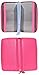 Easyoulife Credit Card Holder Wallet Womens Zipper Leather Case Purse RFID Blocking (Rose)