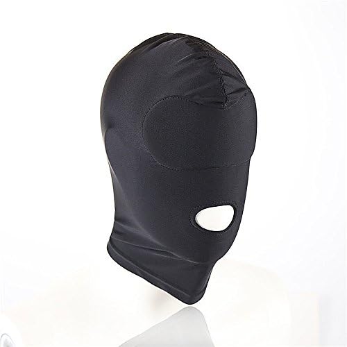 Full Head Hoods Comfortable Blindfolds Breathable Face Cover Zentai Costume Hood Mask Eyes &amp; Mouth Holes Open Eyes Masks (Open Mouth)