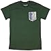 Attack on Titan Ripple Junction Survey Corps Adult T-Shirt (L) Green