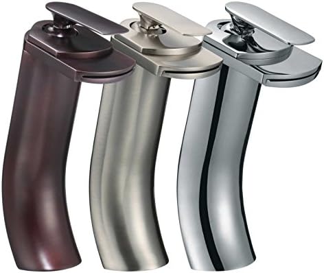 FREUER Cascate Collection: Modern Bathroom Sink Faucet, Oil Rubbed Bronze