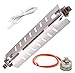 Siwdoy WR51X10055 Defrost Heater, WR55X10025 Temperature Sensor and WR50X10068 Defrost Thermostat Compatible with General Electric Hotpoint Refrigerators Replaces WR51X10030 AP3183311