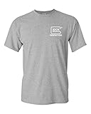 Glock Perfection Logo Cotton T-Shirt (L, Grey)