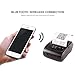 Wireless Bluetooth Receipt Thermal Printer, Portable Personal Bill Printer 2 Inches 58mm Mini USB POS Printer for Restaurant Sales Retail Compatible with Android/iOS/PC/Windows/Linux