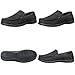 crocs Men's Santa Cruz 2 Luxe Leather M Slip-On Loafer, Black/Black, 11 M US