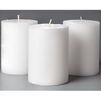 Melt Candle Co White Pillar Candles 3