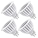Hyperikon MR16 GU5.3 LED 7W (50W Replacement), 3000k (Soft White Glow), CRI90, 470lm, Spot Light Bulb, Dimmable - for Kitchen, Ceiling, Living Room, Track Lighting (4 Pack)