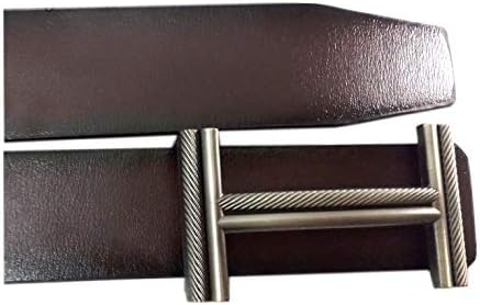 GLEZA Men Leather Belts (Brown)
