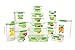 Sistema Fresh Collection Food Storage Container, 33.8 oz./1 L, Clear/Lime Green, 3 Count