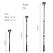 Smatree selfie stick SmaPole S1 All-aluminum Alloy Monopod Handheld Telescopic Pole for GoPro Hero 6/5/4/3+/3/2/1/Session/GoPro hero 2018/Action Cameras/HD Cameras/Cellphone