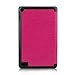 2015 New Fire 7'' Case - Premium Leather Folio Stand Case Cover for Amazon New Fire 7'' Tablet 2015 Version Tablet Only (Rose Red)