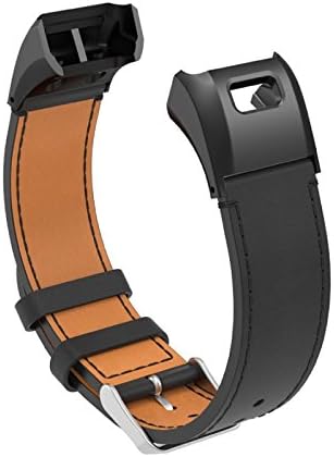 Komise Luxury Leather Replacement Wrist Watch Band Strap For Garmin Vivo Smart HR, Fits for 6.29-8.07inches Wrist
