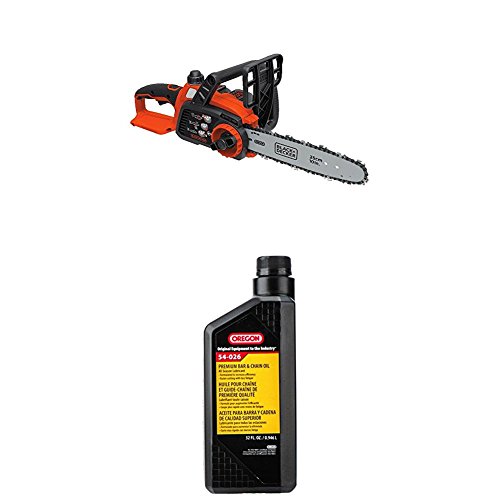 Lithium Ion Chainsaw 10 Inch Bar And Chain Oil Lube Quart Tool Battery