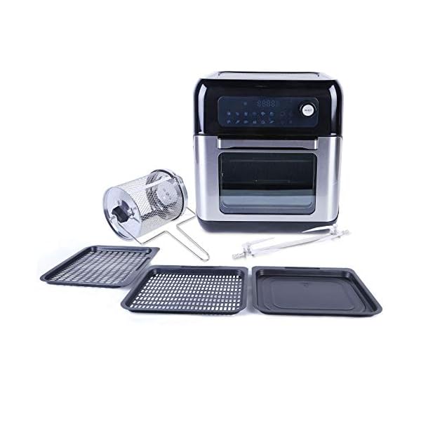 Uten-Automatic-Multifunctional-Air-Fryer-Oven-Smart-Tabletop-Oven-10L-1500W-Hot-Air-Oven-with-12-Programs-with-LED-Touch-Screen-Temperature-and-Control-for-Baking Air Fryer Oven, Uten 10L Digital Air Fryers Oven, Smart Tabletop Oven with 12 Preset Menus, LED Touch Screen Temperature…