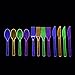 Party Essentials Hard Plastic Cutlery Combo Pack, 144 Pieces/48 Place Settings, Assorted Neon Brights