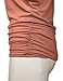 BIADANI Womens Short Dolman Sleeve V-Neck Solid Shirring Drape Tunic Top Shirt