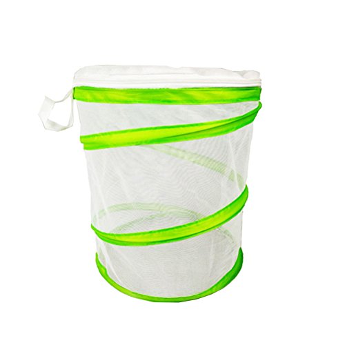 PVC Foldable and Butterfly Habitat Cage Terrarium Pop-up(White)