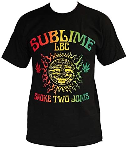 Muielle Sublime Smoke Two Joints Men's Concert T-Shirt Black