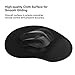 MROCO Ergonomic Mouse Pad with Memory Foam Wrist Rest Comfortable Mouse Pad with Wrist Support, Pain Relief Mousepad with Non-Slip Rubber Base Mouse Mat for Home, Office & Travel, 9 x 8in, Black