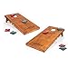 EastPoint Sports Full Size 4' x 2' Solid Wood Cornhole Game Set Bean Bag Toss - Features Storage Compartment, Carry Handle, and Return Ramp