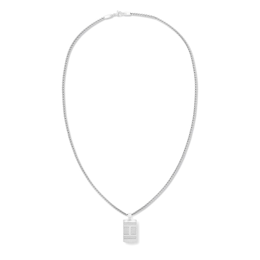 Tommy Hilfiger Jewelry Men's Necklace in Stainless Steel with an Engraved Plaque - 2790316