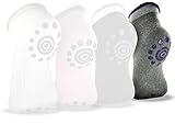 Best Non -Slip Skid Yoga Pilates Socks with Grips Cotton for Women (1 Pack Grey)
