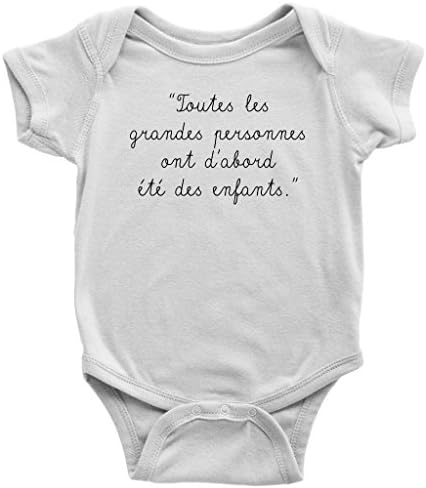 VigorDesign Toutes LES Grandes Personnes ONT D'abord Été Des Enfants - Funny French Short Sleeve Onsie