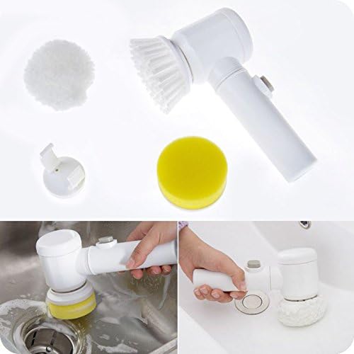 Lanbowo Handheld Electric Cleaning Brush for Bathroom Tile Tub Kitchen Washing Tool Set