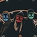 Halloween Mask,LED Masks Glow Scary Mask Light Up Cosplay Mask Rave Mask for Festival Music Party Parties Costume Christmas (Halloween mask for Bule 2)