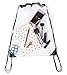 [Pack Of 2] Clear Drawstring Bag, 14” x 17” Inch Backpack For Stadiums Travel And Sporting Events