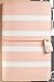 PU Leather Traveler's Journal, Refillable Traveler Journal by Webster's Pages, Small Notebook Cover with Notebook Inserts, For Women, Artists, Writing - Blush Dot, 5.5