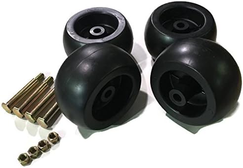 Aftermarket 4 Pack Mower Deck Wheels Bolts Replacement for Cub Cadet RZT50 RZT54 LT1050 SLT1554 753-04856A