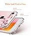 GVIEWIN Clear Flower iPhone SE 2020 Case/iPhone 8 Case/iPhone 7 Case, Soft TPU Silicone Ultra Slim Thin Transparent Woman Flowers Flexible Cover for 4.7