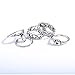 SUNSCSC Vintage Retro Silver Plated Elephant Moon Crystal Joint Knuckle Nail Ring Set of 10pcs
