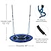 CO-Z Saucer Tree Swing Large 40 Inches Round Saucer Swing Set for Tree with Steel Frame and 2 Adjustable Hanging Straps (Blue)
