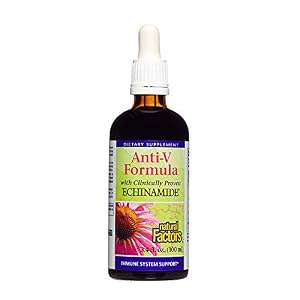 Image of Natural Factors, Anti-V Liquid Formula, Supports Immune System Health with Echinamide, Reishi Mushroom and Astragalus, 3.4 oz (67 servings)