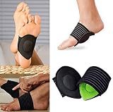 Xixou 1 Pairs Extra Thick Cushioned Compression Arch Support with More Padded Comfort for Plantar Fasciitis, Fallen Arches, Heel Spurs, Flat and Achy Feet Problems (for Men and Women)