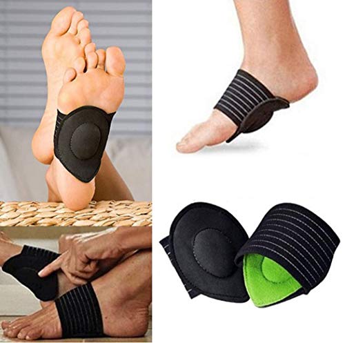 Xixou 1 Pairs Extra Thick Cushioned Compression Arch Support with More Padded Comfort for Plantar Fasciitis, Fallen Arches, Heel Spurs, Flat and Achy Feet Problems (for Men and Women)