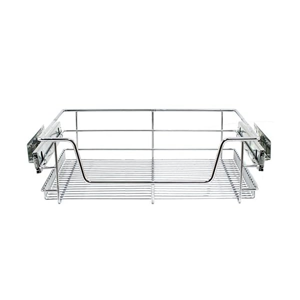 KuKoo-2-x-Kitchen-Pull-Out-Soft-Close-Baskets-600mm-Wide-Cabinet-Slide-Out-Wire-Storage-Drawers KuKoo 2 x Kitchen Pull Out Soft Close Heavy Duty Baskets, 600mm Wide Cabinet, Slide Out Wire Storage Drawers, Pull-Out…