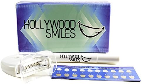 HOLLYWOOD SMILES, Power Bright Blue LED Technology Teeth Whitening Accelerator Light 5X More Powerful Blue LED Light, Whiten Teeth Faster W/Batteries NO PEN