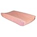 Trend Lab White Chevron Print Changing Pad Cover, Coral Pink