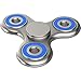 The Anti-Anxiety 360 Spinner Helps Focusing Fidget Toy [3D Figit] Tri-Spinner EDC Focus Toy for Kids & Adults - Best Stress Reducer Relieves ADHD Anxiety Boredom Metal Bearing (Chrome Silver)